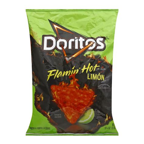 Doritos Flamin Hot Limon Tortilla Chips Shop Chips At H E B