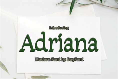 Adriana Font Free Download Freefontdl