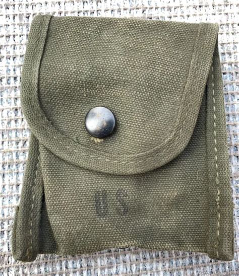 Original Vietnam Era Us Military M1956 Compass First Aid Pouch 1999