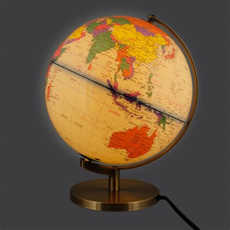 10 Inch 25cm Illuminated Premium Antique Desktop World Earth Globe
