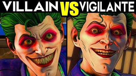 VILLAIN JOKER Vs VIGILANTE INTRO Batman The Enemy Within Episode Same Stitch YouTube