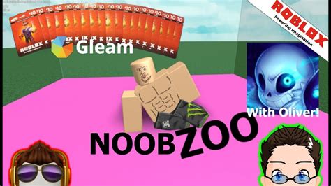 Roblox Noob Zoo With Oliver Robux Giveaway Youtube