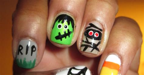 Fairly Charming Late Night Halloween Nails D