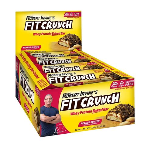 Fitcrunch Bar Protein Bar Peanut Butter 30g Protein 12 Ct