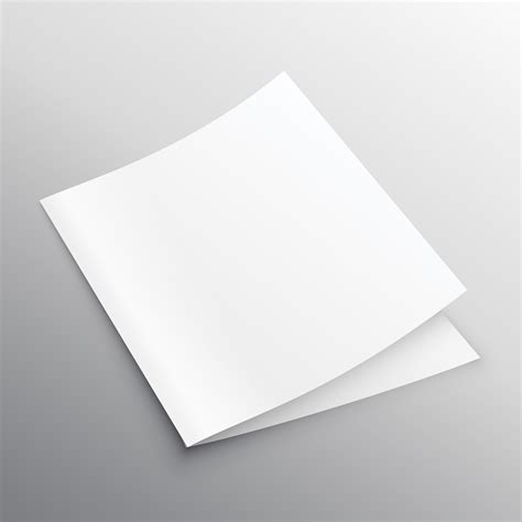 Blank Mockup Bi Fold Or Book Template Vector Design Download Free
