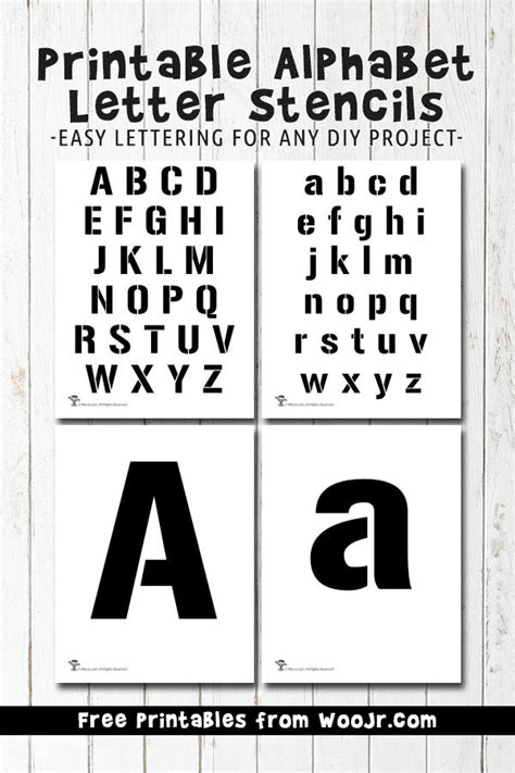 Learn how to draw alphabet letters pictures using these outlines or print just for coloring. Printable Stencil Letters | room surf.com