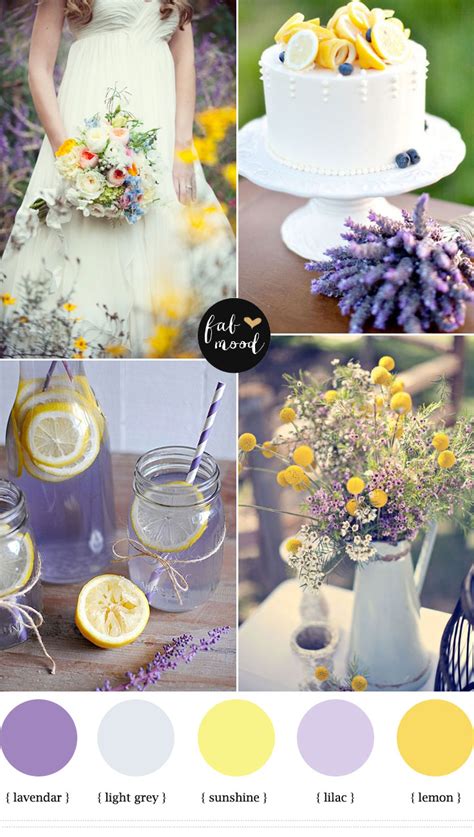 Lemon Lavender Wedding Colors Wedding Color Schemes Summer Choosing