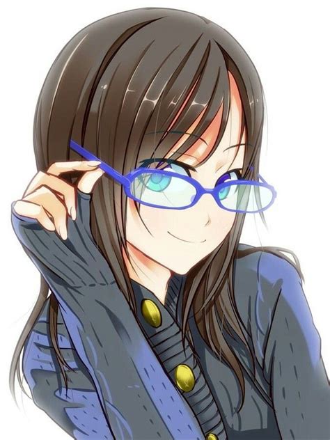anime girl with brown hair and glasses anime girls pinterest posts ash and eyes