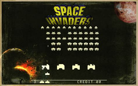 Wallpaper Video Games Text Space Invaders Retro Games Screenshot