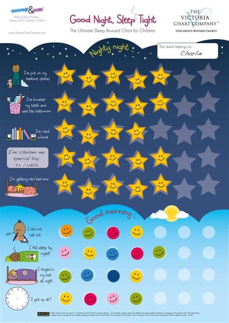Perfect Bedtime Routine Chart For Children Chore Chart Etsy
