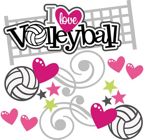 I Love Volleyball Volleyball Paper Piecing Scrapbook