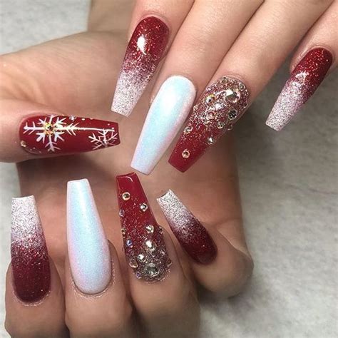 Kunstkurs London Nails Winter Xmas Winter Xmas Nails Art Course In London Trainiere Unas Rojas