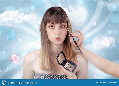 Pretty Girl Portrait In Beauty Salon Stock Photo Image