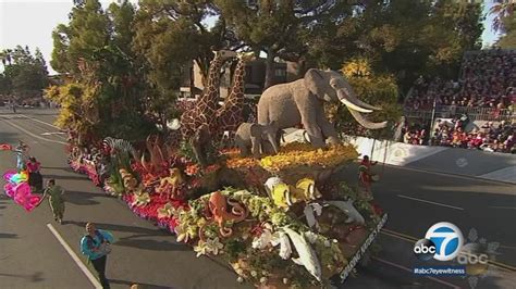 Rose Parade Floats On Display In Pasadena For Limited Time Abc7 Los Angeles