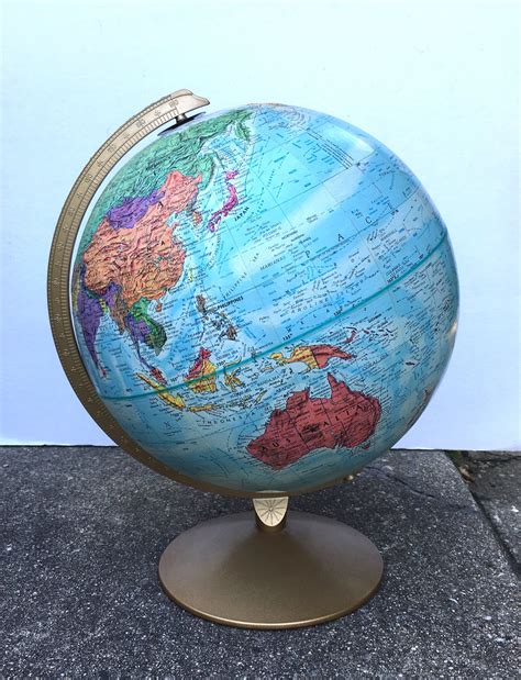Vintage Replogle World Nation Series Globe 12 Globe Etsy