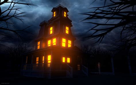 Halloween Haunted House Wallpaper Images