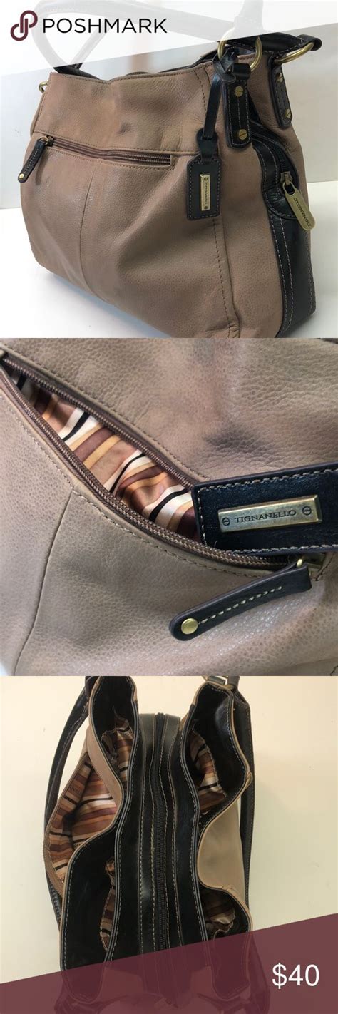 Tignanello Hobo Style Leather Handbag