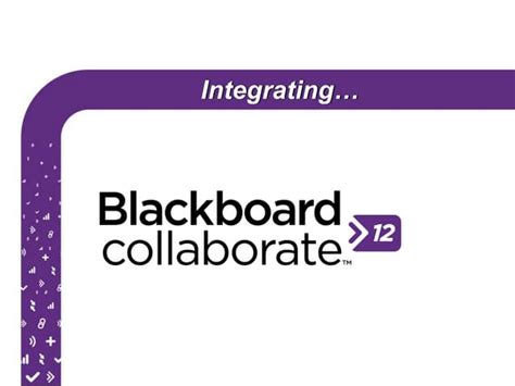 Integrating Blackboard Collaborate 12 And Moodle Ppt