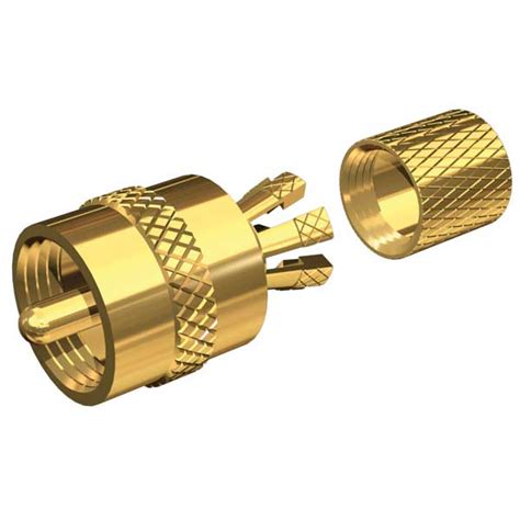 Shakespeare Pl 259 Gold Plated Center Pin Connector Rg 8x Or Rg 58au Coax West Marine