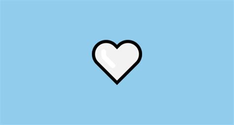 🤍 White Heart Emoji