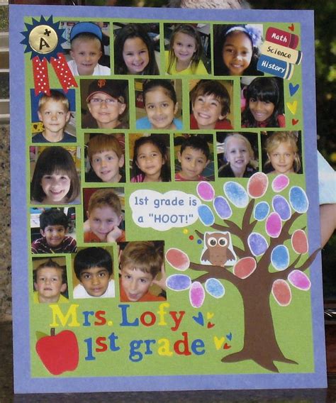 Completed Yearbook Page For My Daughters 1st Grade Class Yearbook