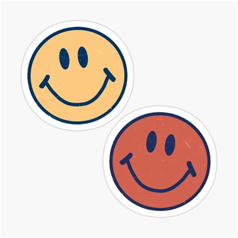 Smiley Faces Glossy Sticker By Krgood In 2021 Cool Stickers Happy