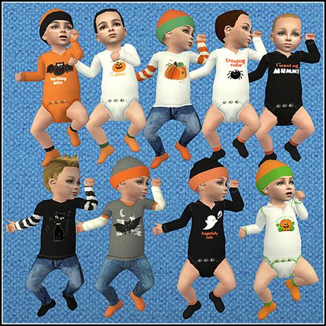 Mario And Halloween Baby Outfits Reg Req For Access Sims Baby Sims