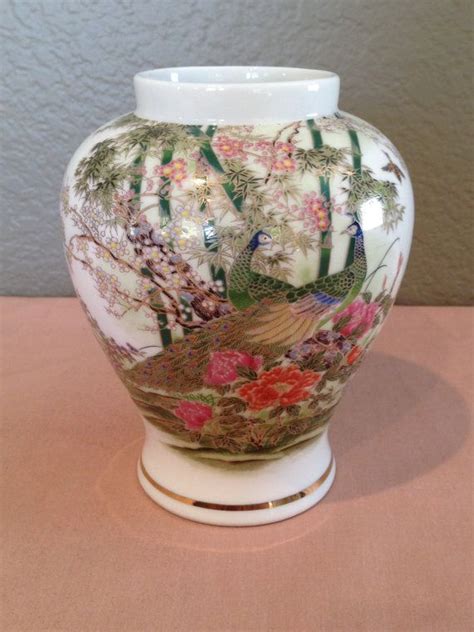 Shop with afterpay on eligible items. Vintage Ginger Japense Jar/Urn OMC Floral Leaf Pattern ...