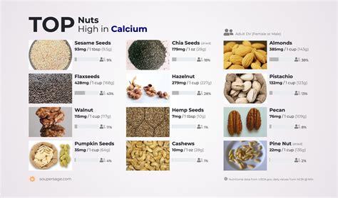 Top Nuts High In Calcium