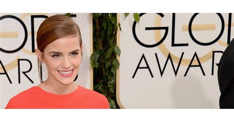 Emma Watsons Hair And Makeup At Golden Globes 2014 Popsugar Beauty