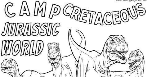 Jurassic World Camp Cretaceous Colouring Pages Rcoloringpagespdf