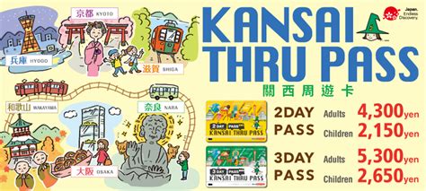 Kansai Thru Pass 2day Ticket 3day Ticket Discount Tickets How To Enjoy Osaka