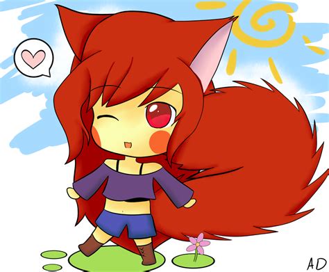 Cute Chibi Fox Girl By Sophiethemighty On Deviantart