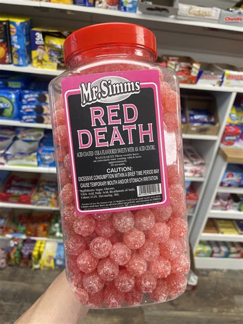 Red Death Mega Sours 100g Bag Curious Candy