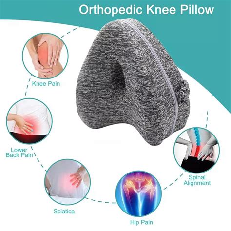 It reduces lower back pain, muscle cramps, varicose veins and sciatica Leg Positioned Pillows and Knee Support Cushion between ...