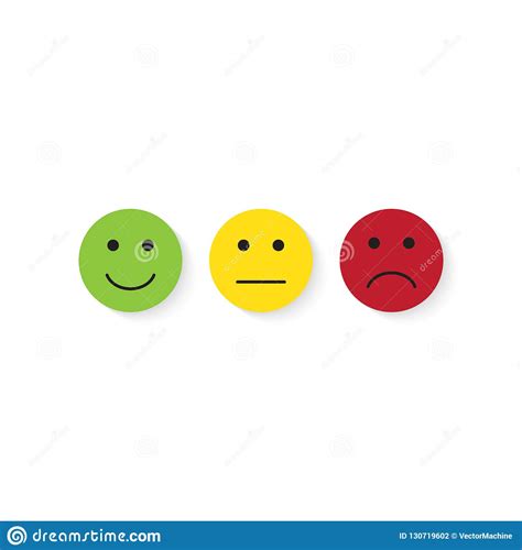 Smiley Icons Emotions Vector Illustration Stock Vector