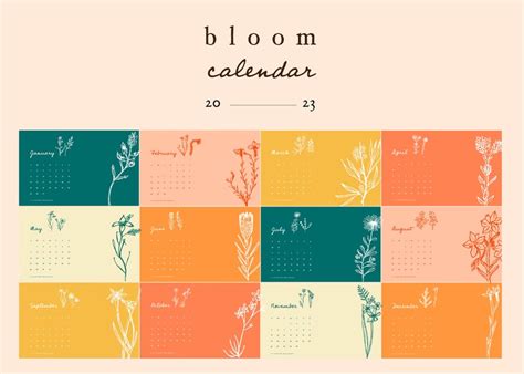 2023 Desktop Wallpaper Calendar Bloom Wallpaper Calendar Macbook