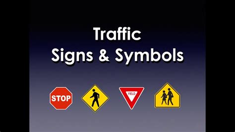 Traffic Signs And Symbols Youtube