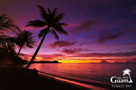 Sunset Glow Guam Beautiful Islands Favorite Places Guam