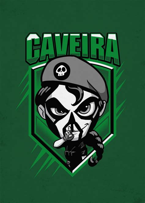 Caveira Chibi Poster Picture Metal Print Paint By Rainbow Six