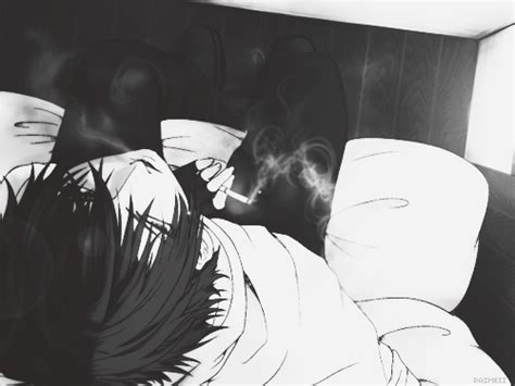 Largepng 500×375 Smoke Drawing Anime Boy Manga Cute