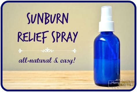 All Natural Sunburn Relief Spray Easy And Non Toxic Too Home