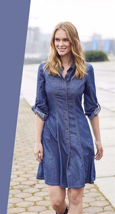 Arizona Jeanskleid Im Tunikastil Online Kaufen Otto Jeanskleid Recycelte Mode Jeans Kleid