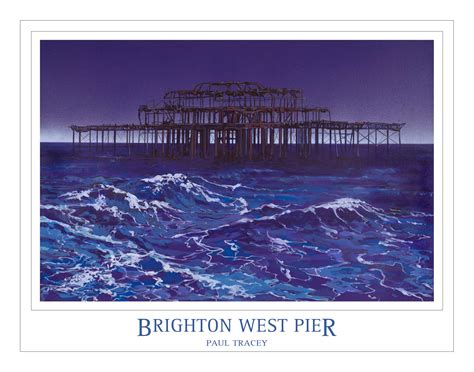 Poster Of Brighton West Pier Painting Paintings Of Piers