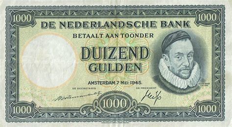 1000 Dutch Guilders Banknote Willem De Zwijger Exchange Yours