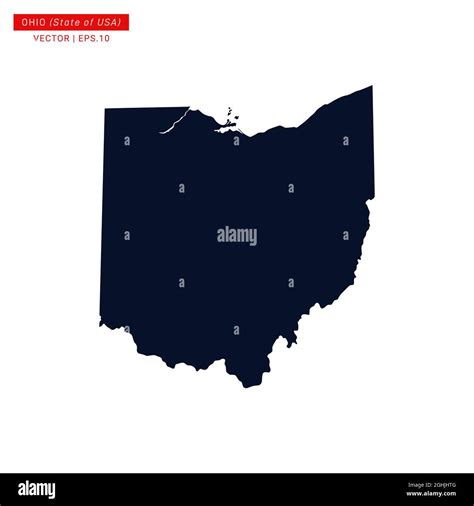 Ohio Usa Map Vector Stock Illustration Design Template Vector Eps 10