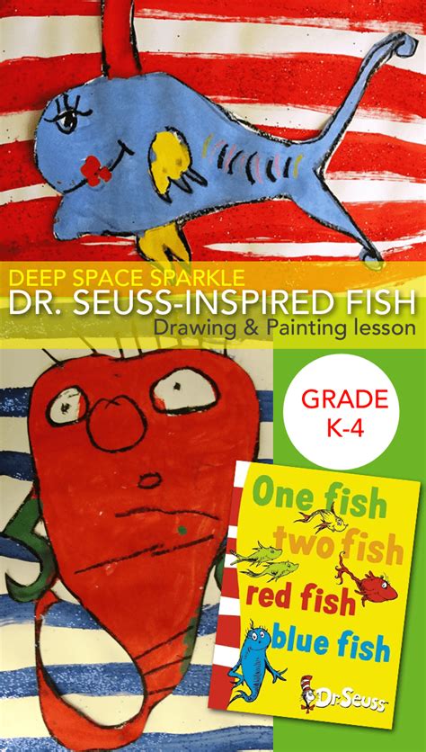 Did you know he is my all time favorite author? Dr. Seuss Day: One Fish Two Fish Art Project | Deep Space ...