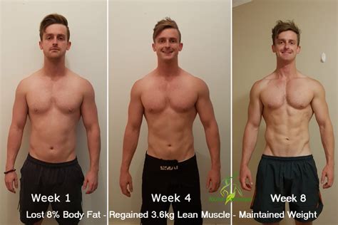 8 week intermittent fasting shred transformation photos and nutrition tips