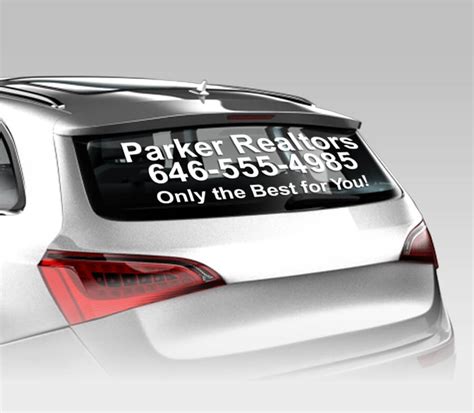 Car Window Lettering For Customized Advertising Signazon