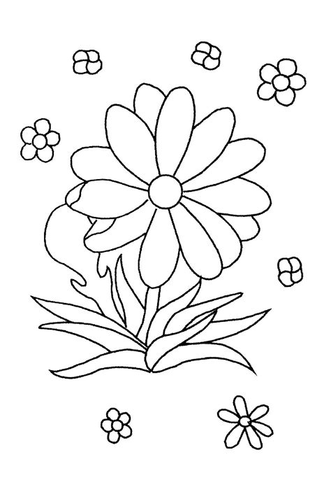 74 Dessins De Coloriage Fleur à Imprimer Sur Page 1